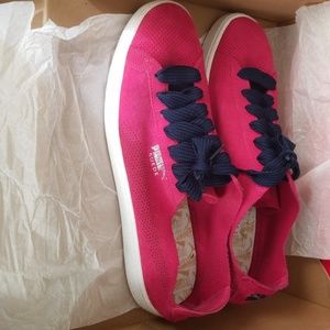 puma suede deconstruct beetroot purple